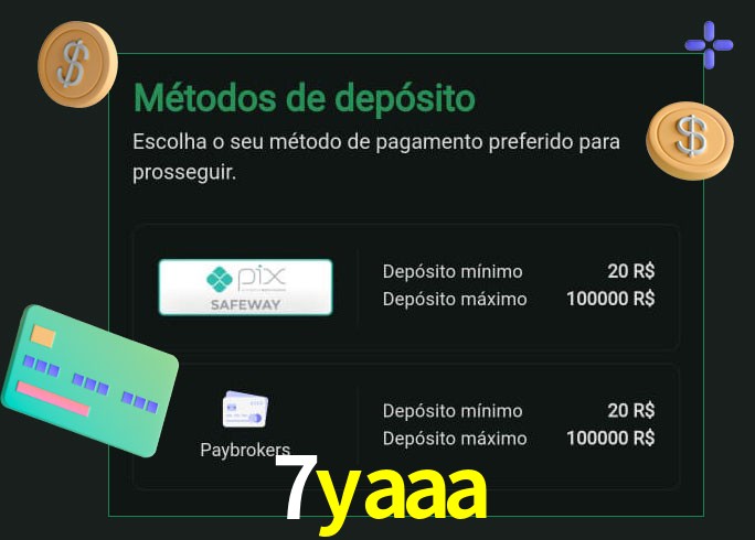 O cassino 7yaaa oferece uma grande variedade de métodos de pagamento